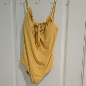 Aerie Yellow One Piece Swimsuit